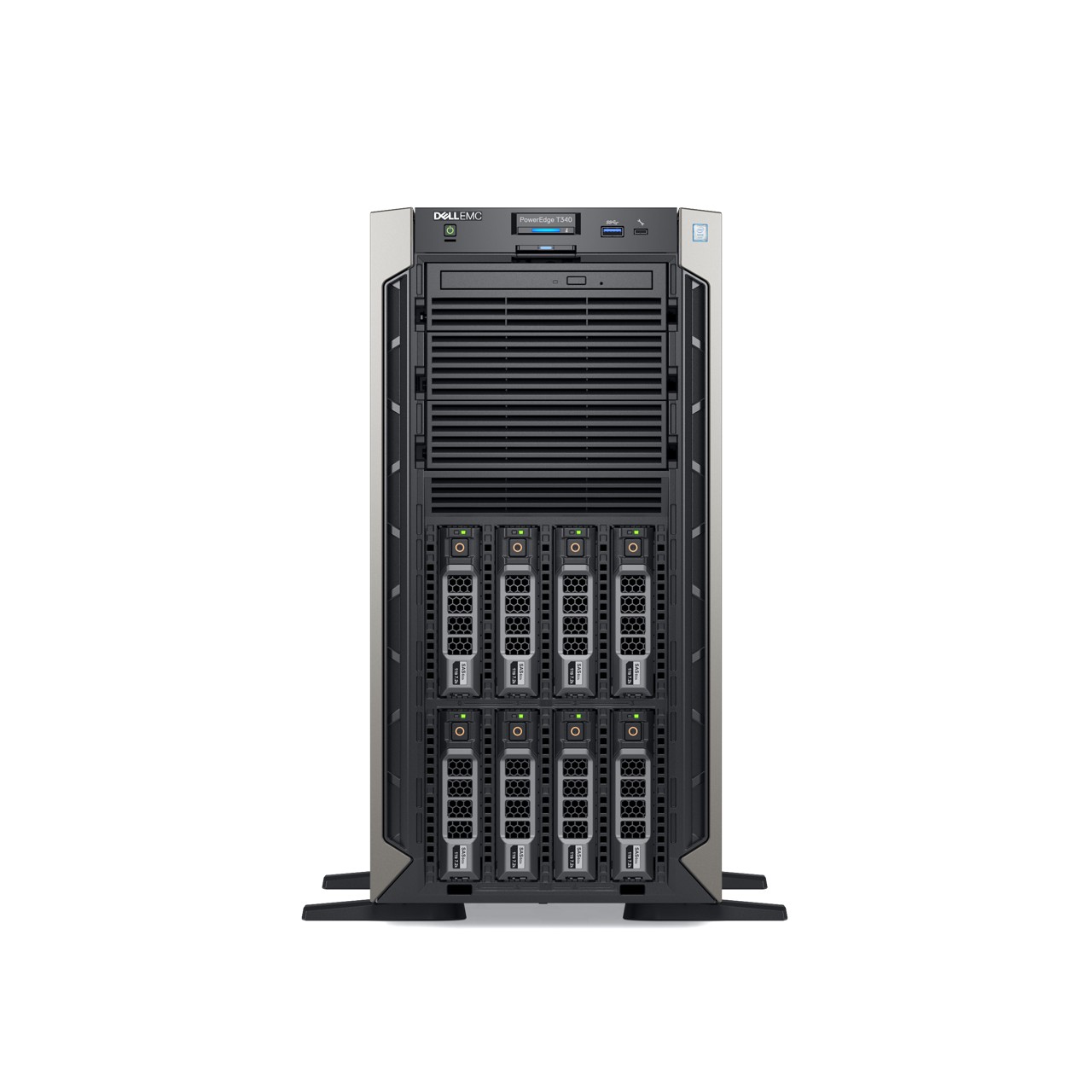 DELL PE T340 (3.5" Chassis with up to 8 Hard Drives) - Image 2